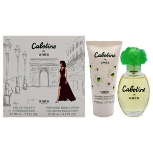 Cabotine BY Parfums Gres Women 2 Pc Gift Set 1.7oz EDT Spray, 1.7oz Body Lotion
